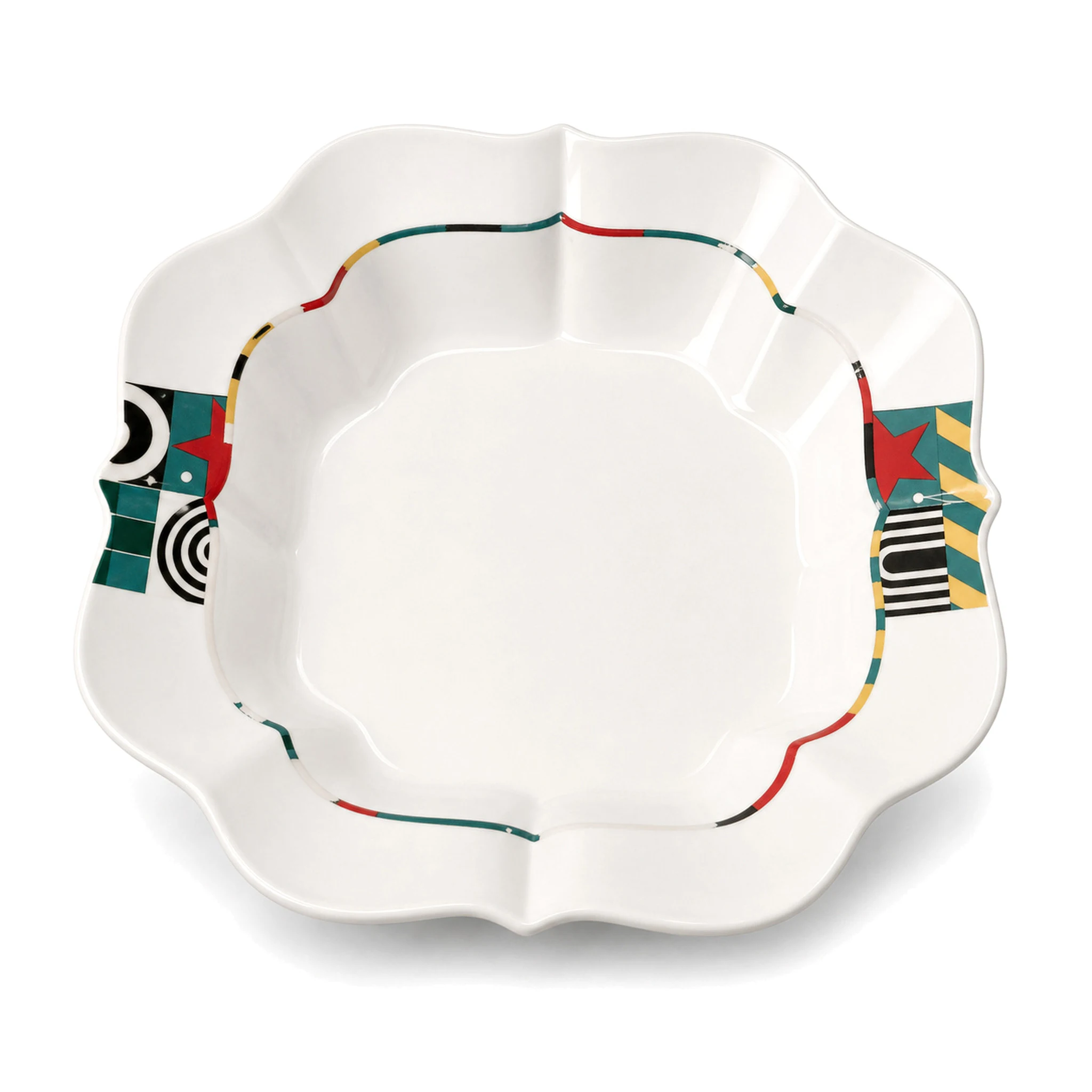 8.5″ Plate — White & Turquoise · LUM-TW-002750-SAU-01 — catalog product view