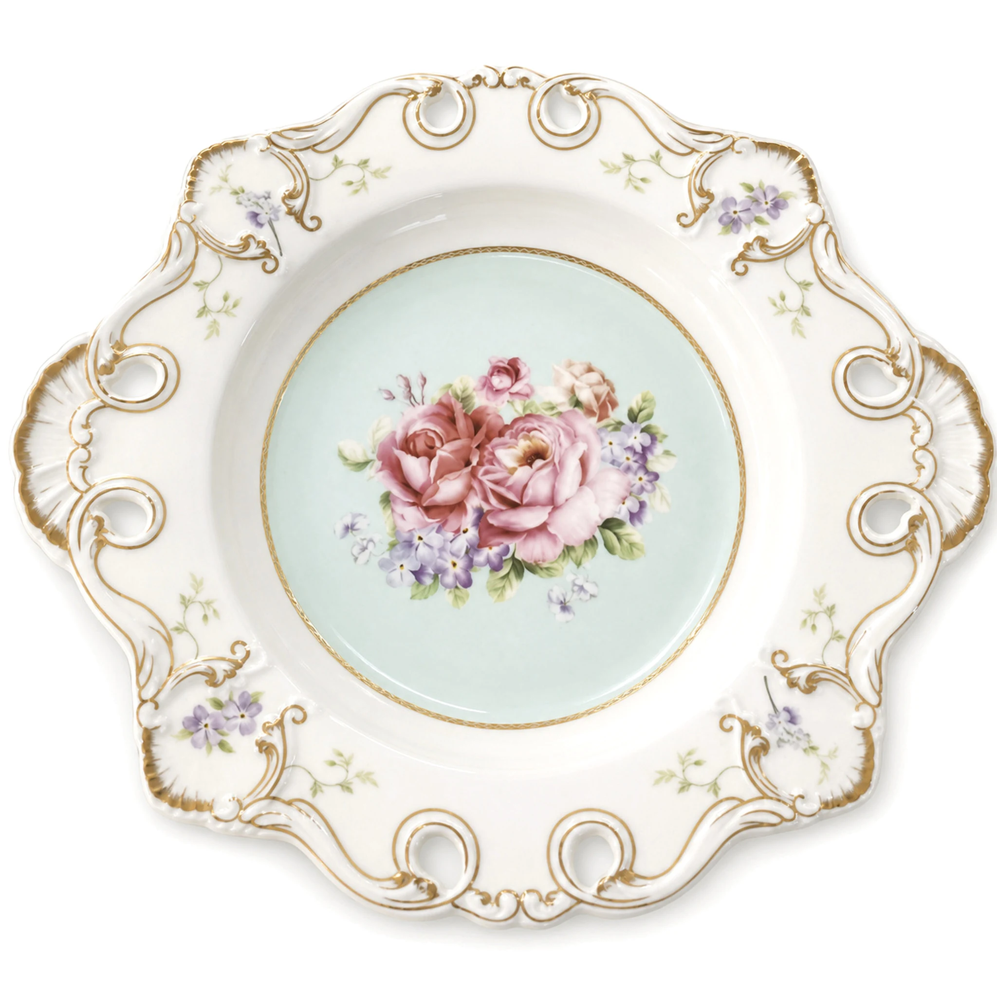10″ Plate — White & Multicolor · LUM-TW-002037-SAU-01 — catalog product view