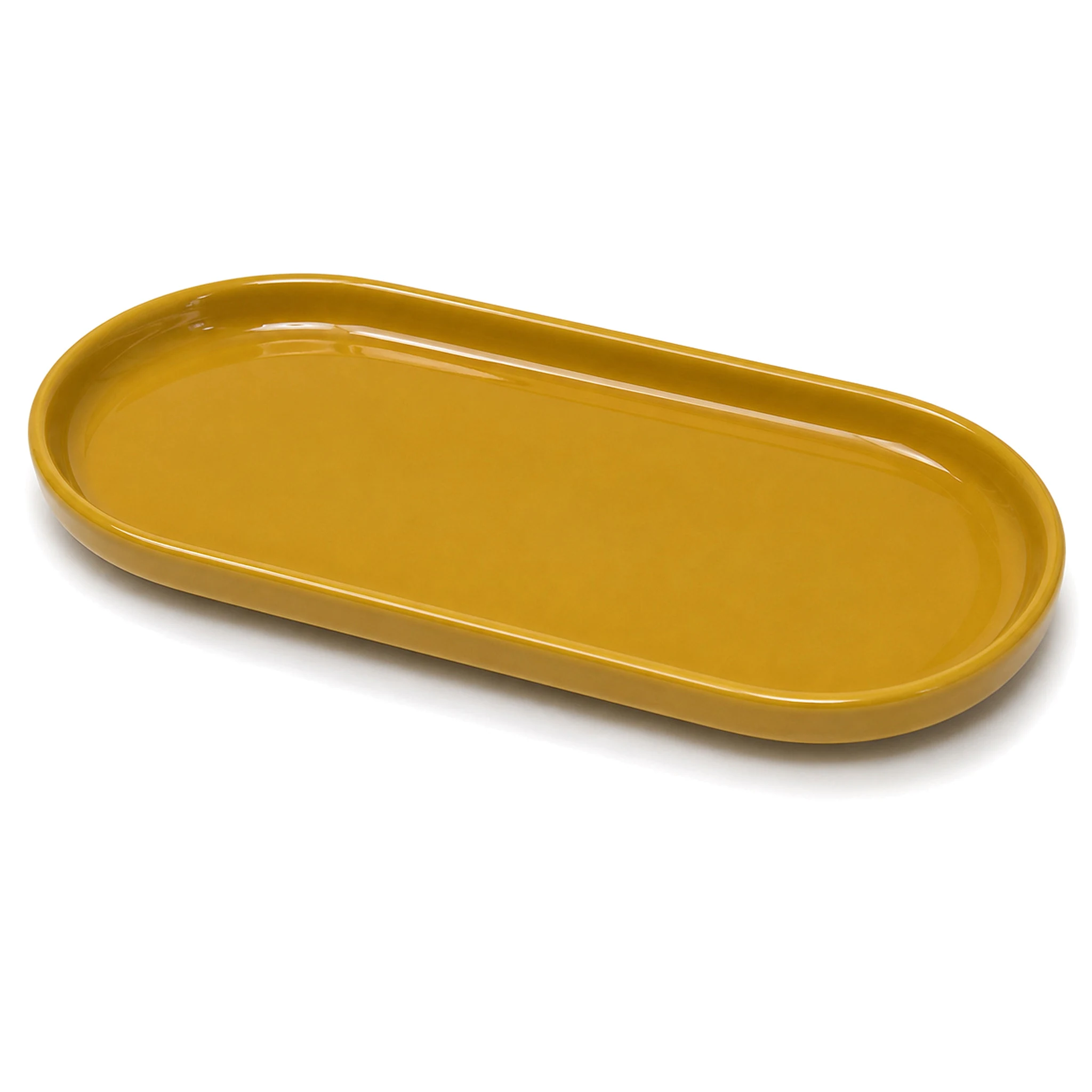 9″ Oval Plate — White & Yellow · LUM-TW-002604-SAU-02 — catalog product view