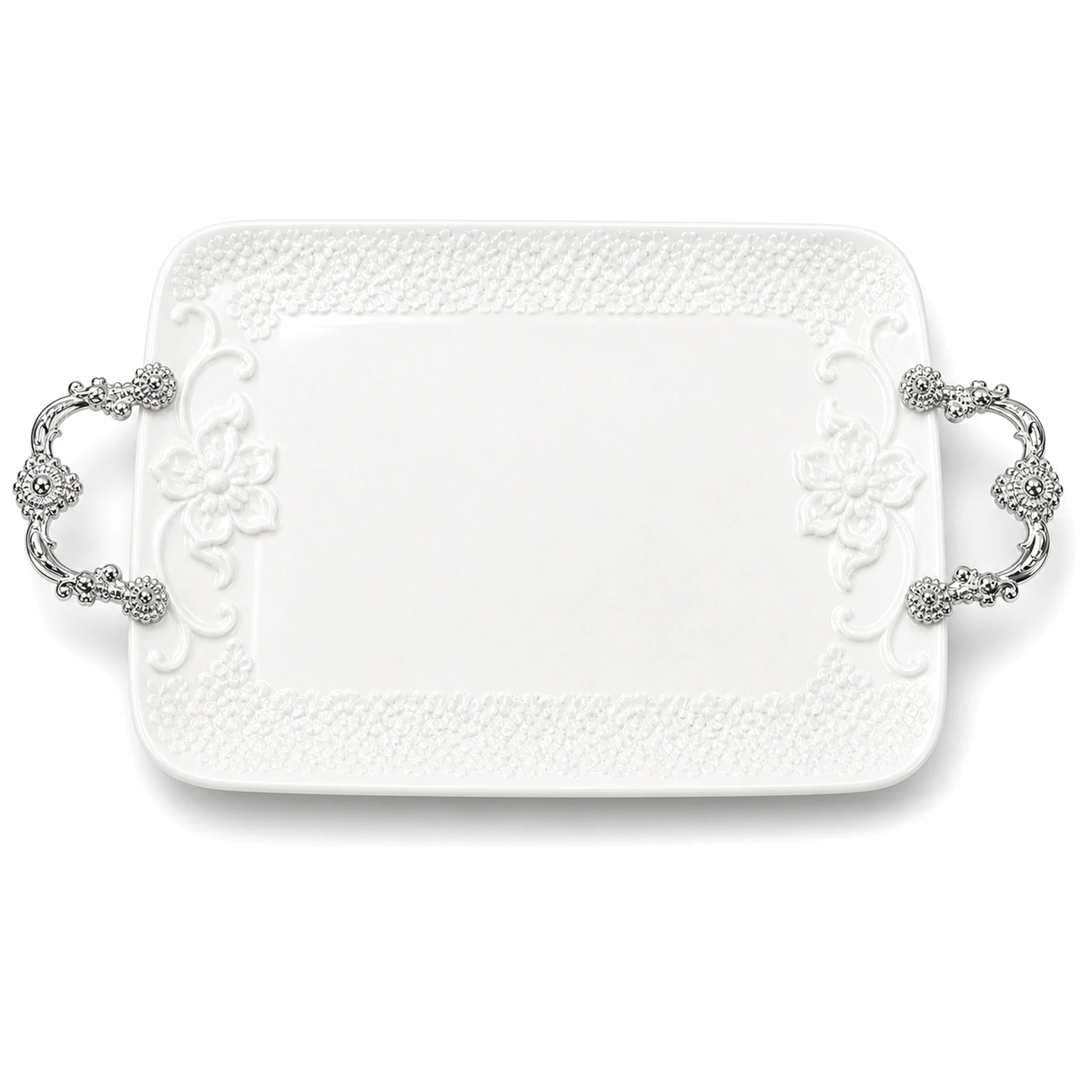 14″ Square Plate — White · LUM-TW-002713-SAU-01 — catalog product view