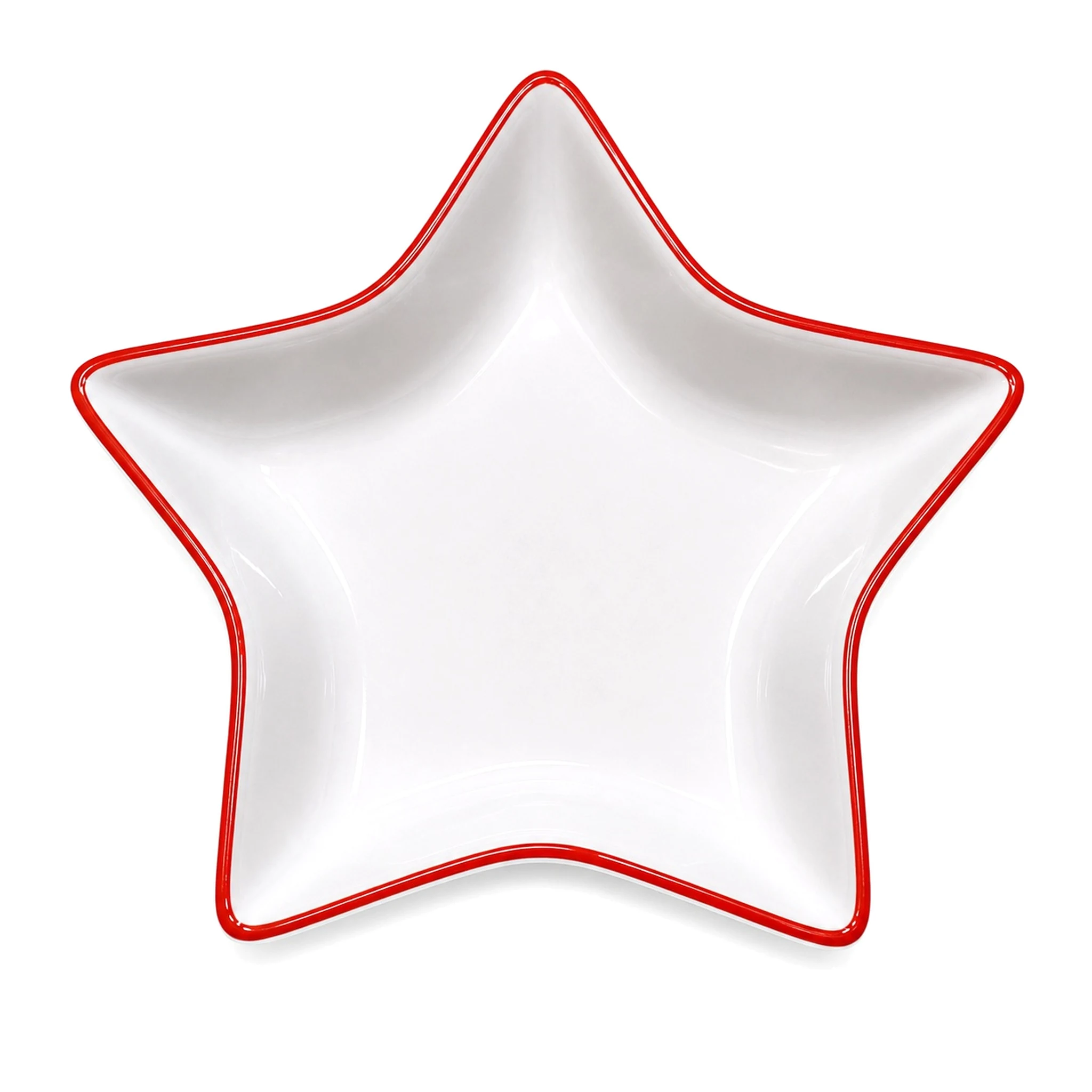 Plate — White & Red · LUM-TW-002525-SAU-01 — catalog product view
