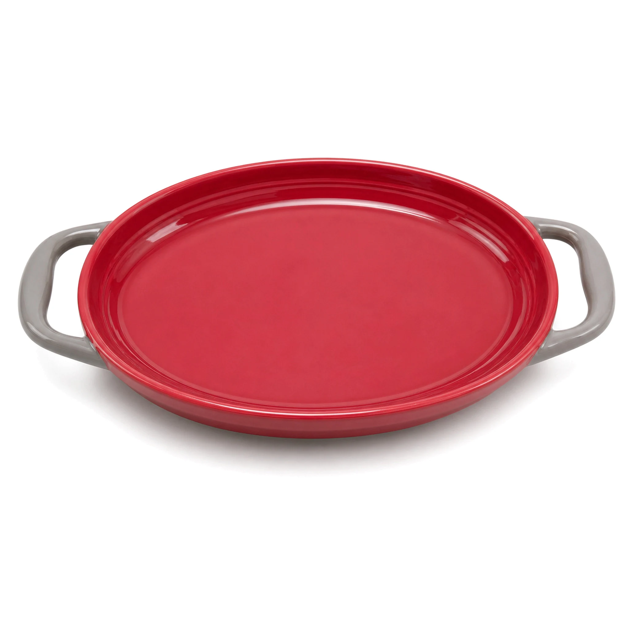 12″ Oval Plate — White & Red · LUM-TW-002580-SAU-01 — catalog product view