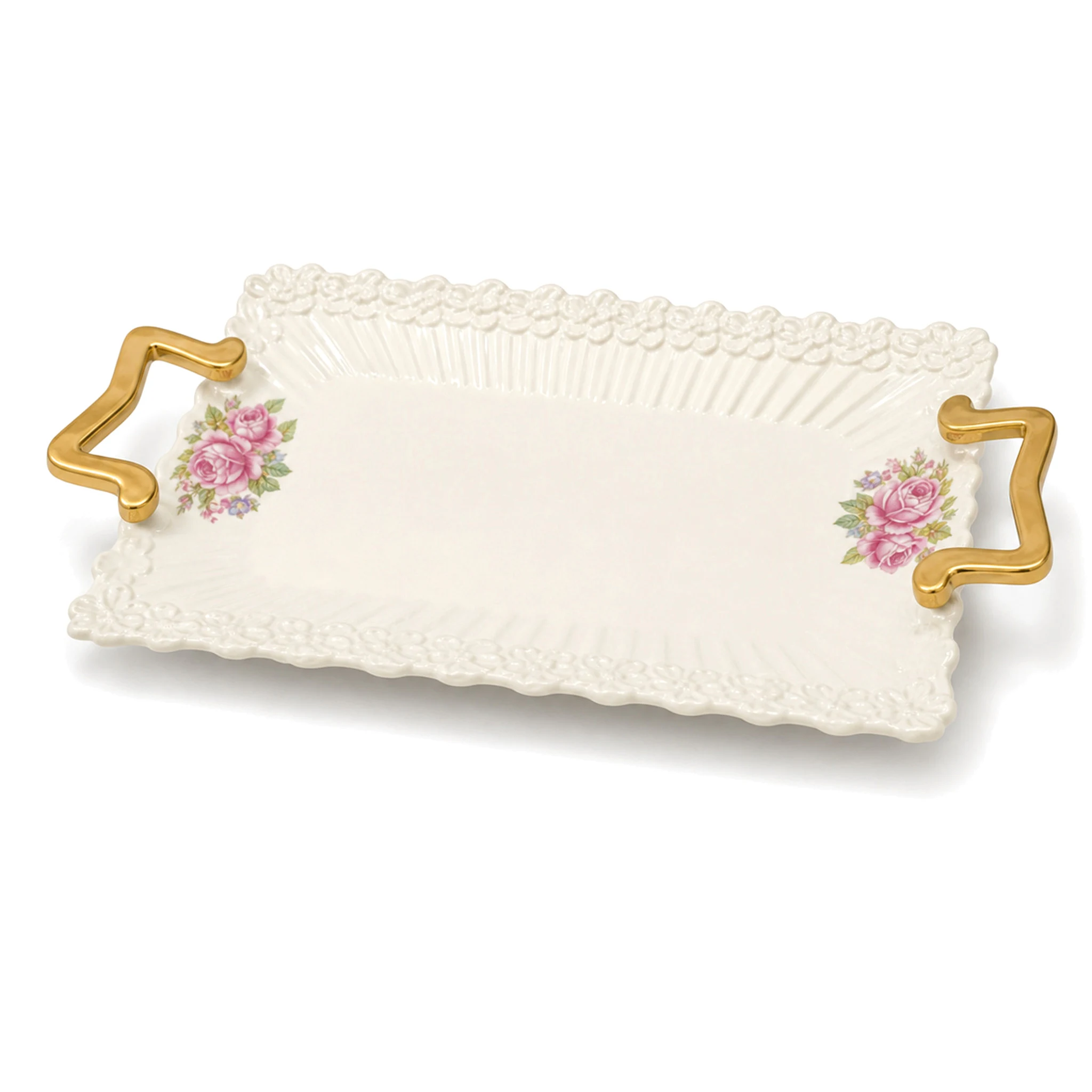 Square Plate — White & Orange · LUM-TW-002806-SAU-01 — catalog product view