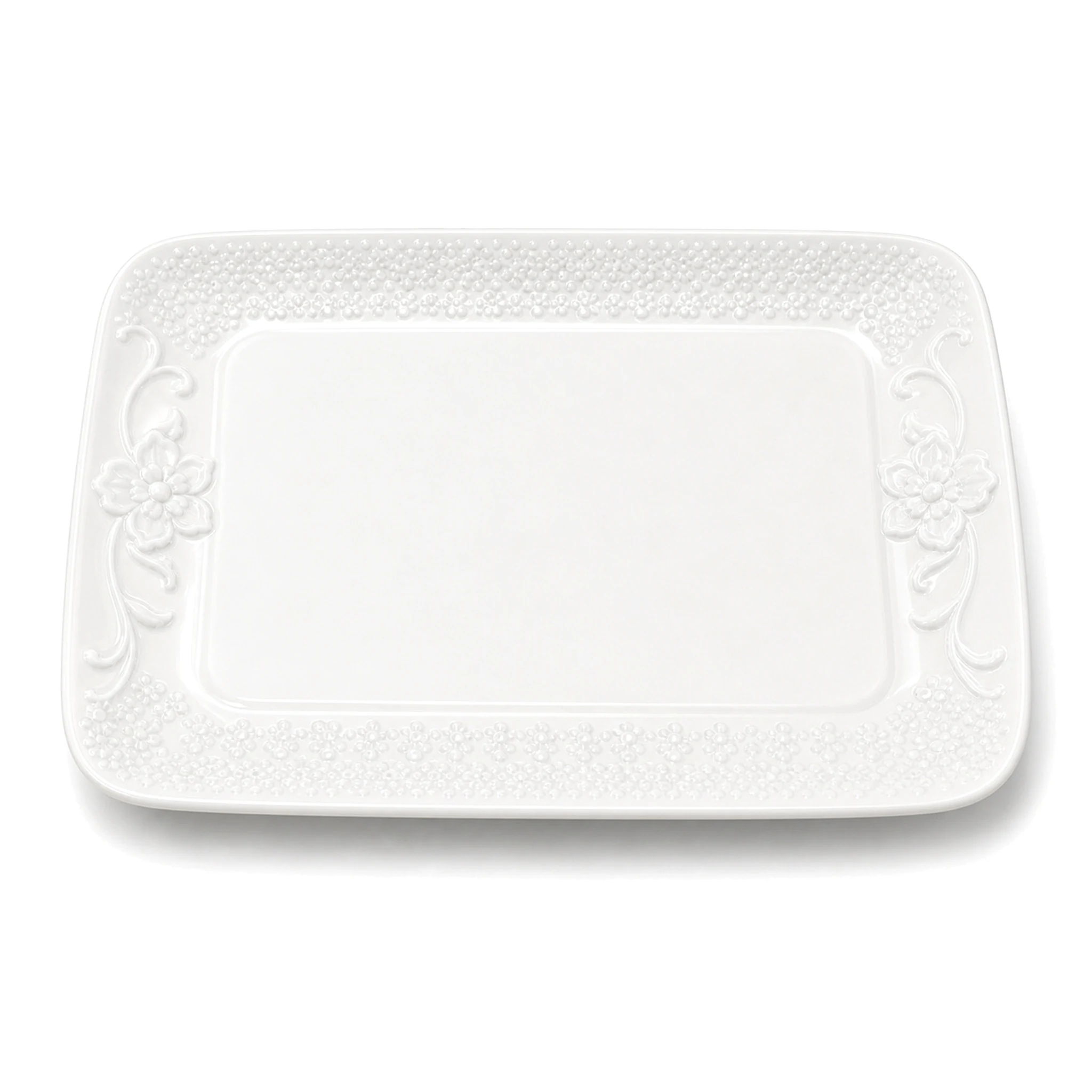 14″ Square Plate — White · LUM-TW-002711-SAU-01 — catalog product view