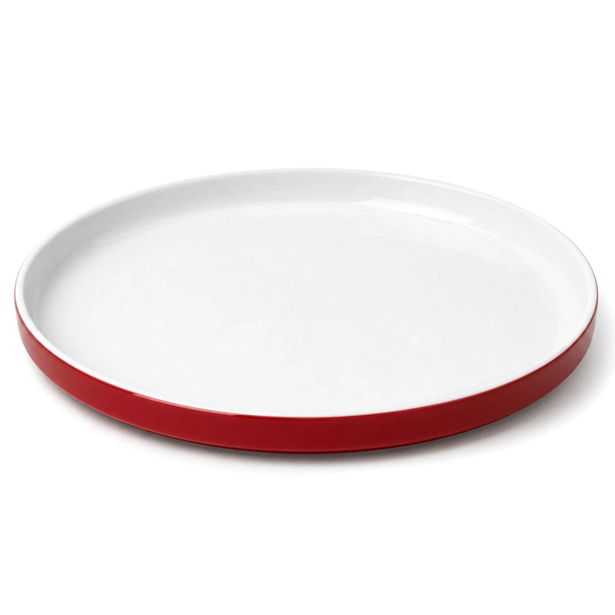 8″ Plate — White & Red · LUM-TW-001868-SAU-01 — catalog product view